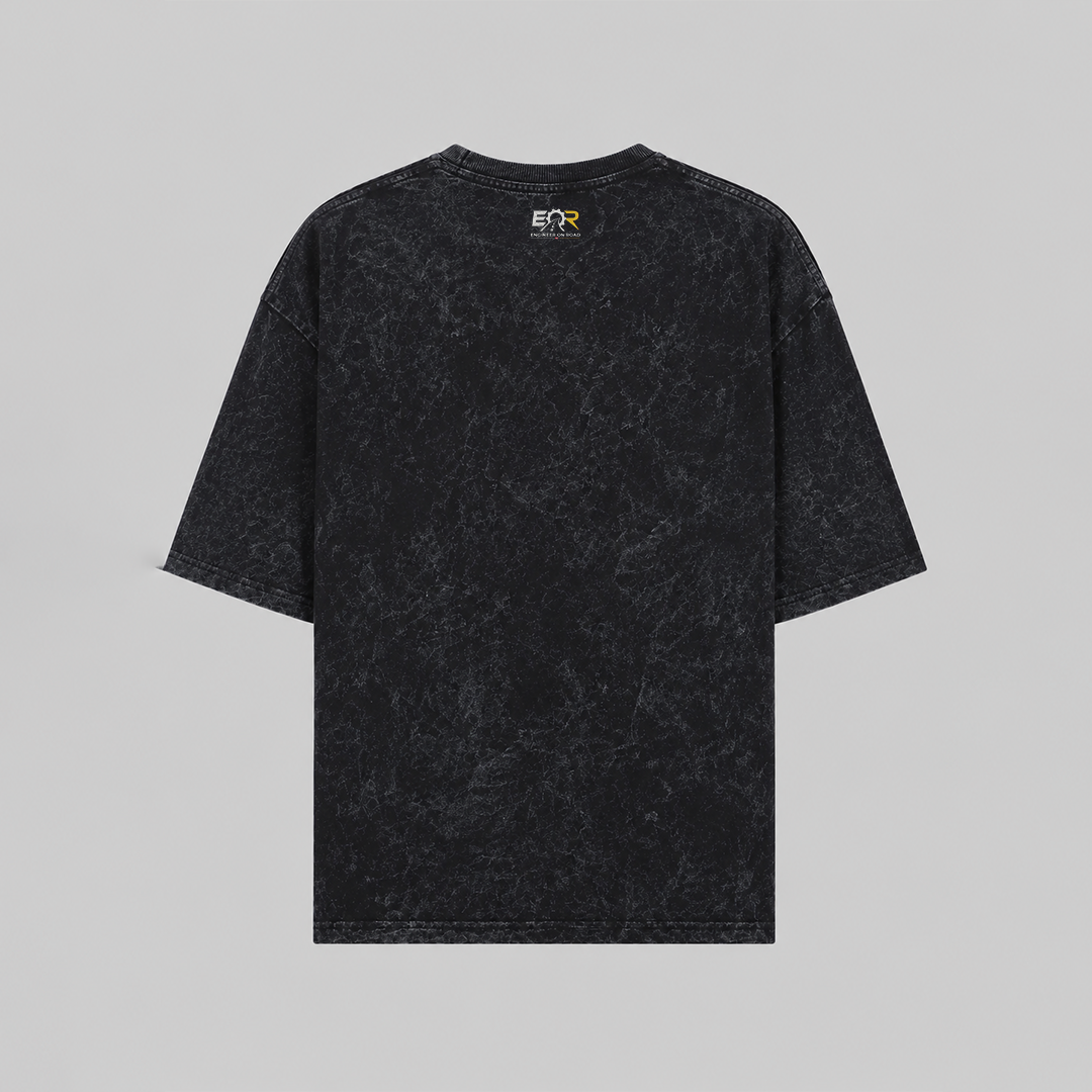 Engineer On Road Premium Acid Wash Oversized T-Shirt